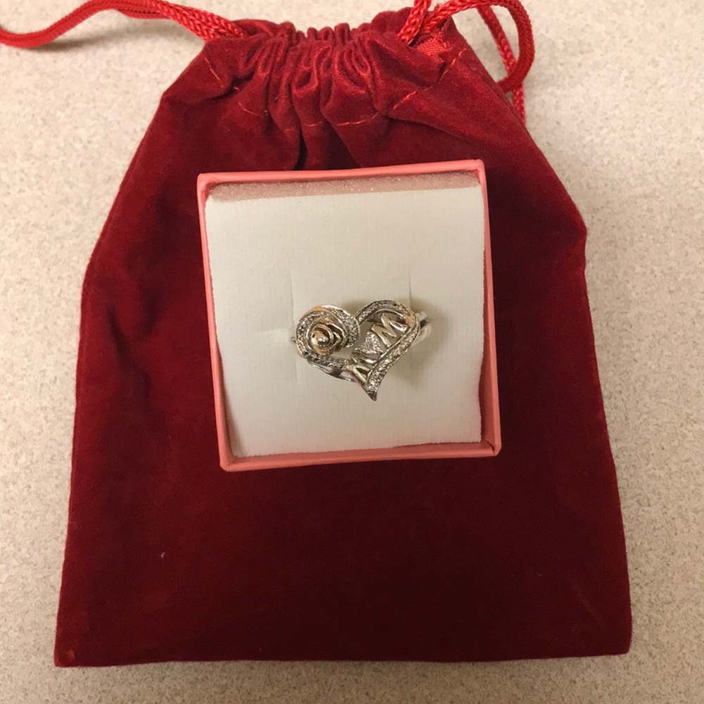 Vintage Sterling Silver Mom Ring